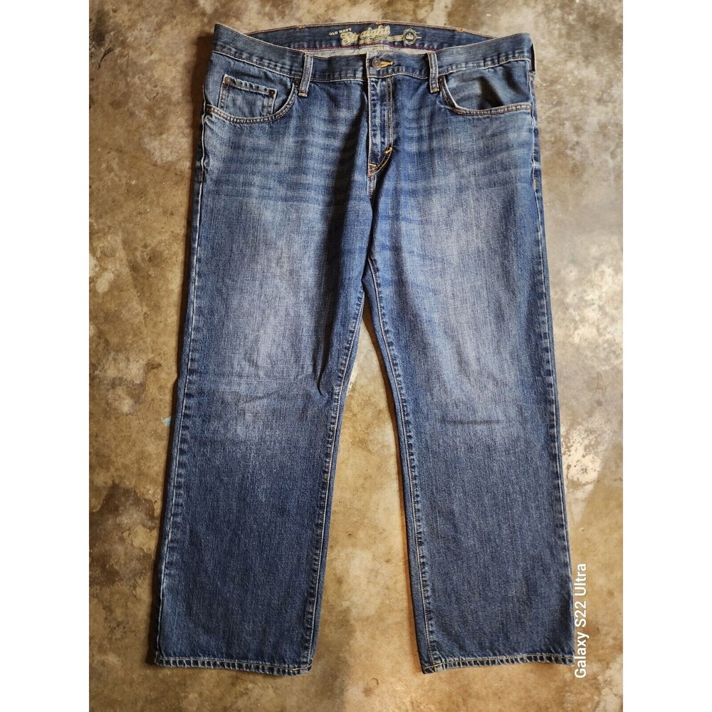VTG Old Navy Straight Jeans Men Size 40 Medium Wash  Inseam 28